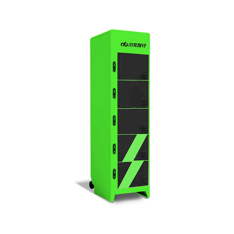 5 Slot Baterai Cabinet Pertukaran Untuk 48V 60V 72V E Baterai Motor Swappable