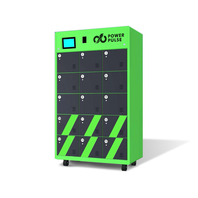 15 Slot One Stop Baterai Stasiun Pergantian Untuk Skuter Sepeda Motor Baterai Swappable