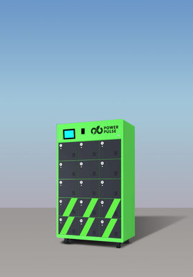 15 port Baterai Pertukaran Stasiun pengisian untuk tuktuk Baterai yang dapat dipertukarkan, 2W sepeda motor